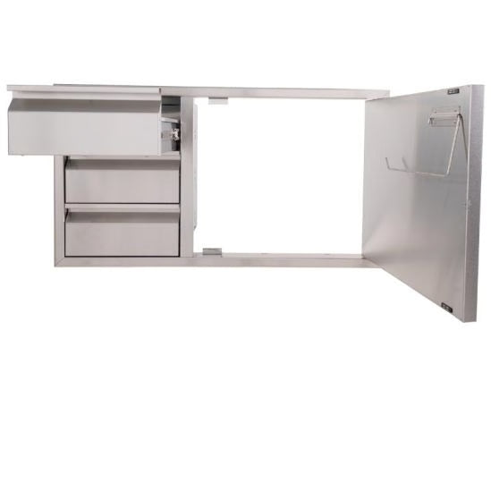 Buck Stove - Buck Grill 39-Inch 304SS Access Door / Triple Drawer Combo