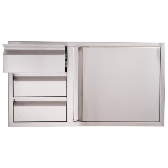 Buck Stove - Buck Grill 39-Inch 304SS Access Door / Triple Drawer Combo