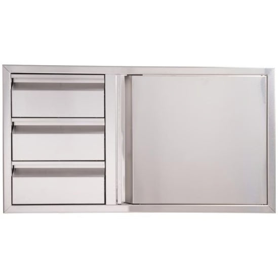 Buck Stove - Buck Grill 39-Inch 304SS Access Door / Triple Drawer Combo