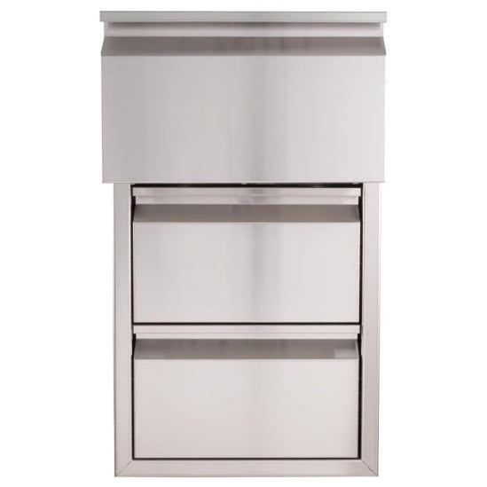 Buck Stove - Buck Grill 16-Inch 304SS Triple Access Drawer