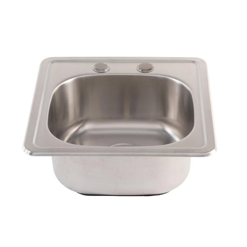 Buck Stove - Buck Grill 15-Inch x 15-Inch 304SS Drop In Sink with Hot/Cold Faucet