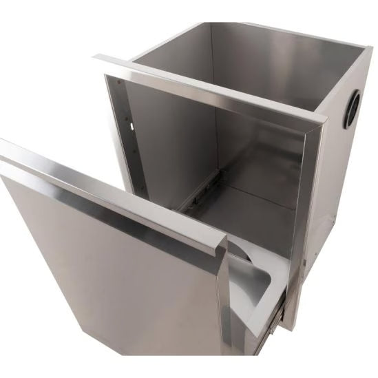 Buck Stove - Buck Grill 20-Inch 304SS Roll-Out Trash Bin / Propane Tank Drawer