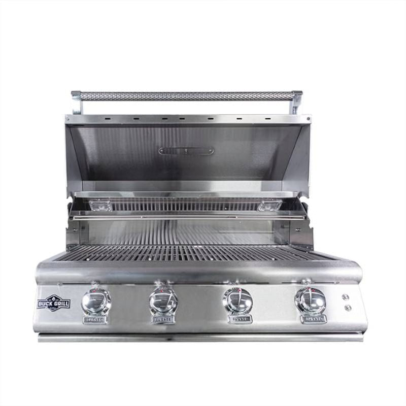 Buck Stove - Buck Grill 32-Inch 4-Burner Built-In Gas Grill 304SS W/Lights