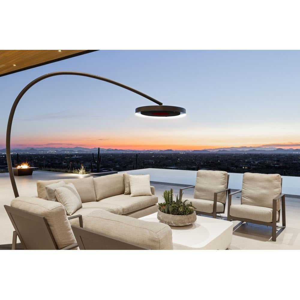 Bromic Heating - Eclipse Smart Heat - 2900 Watt Electric Portable Freestanding Heater and Light With Dimmer Control