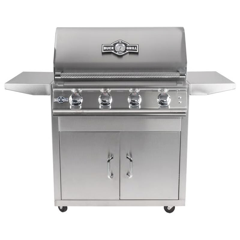 Buck Stove - Buck Grill 32-Inch 4-Burner Built-In Gas Grill 304SS W/Lights