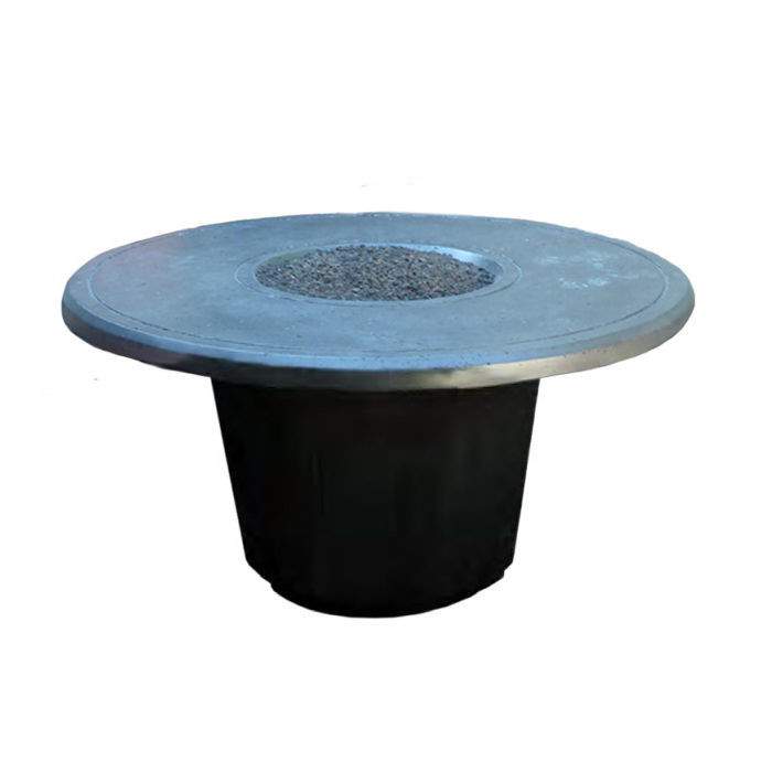American Fyre Designs - Cosmopolitan 48-Inch Round GFRC Chat Height Fire Table