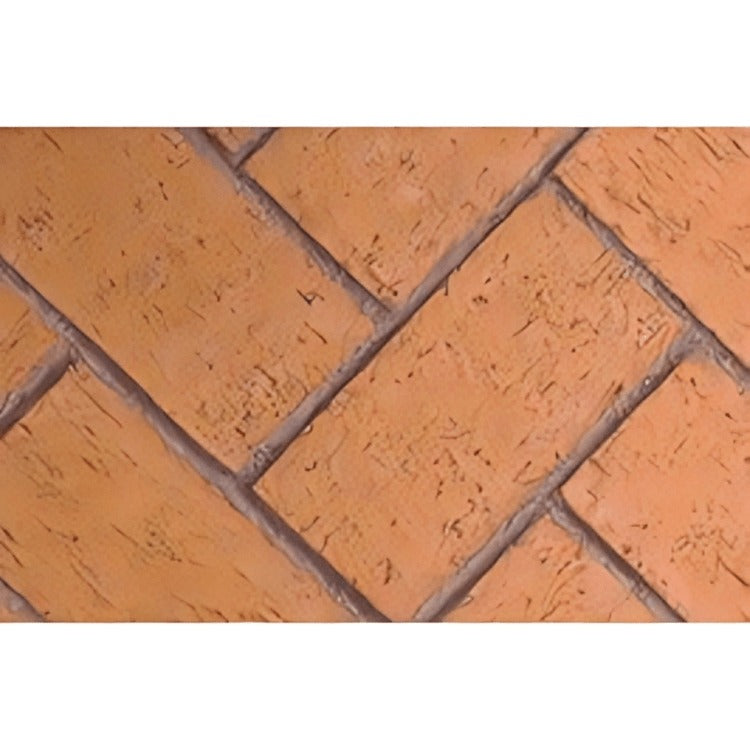 Astria - 50 inch Mosaic Masonry Warm Red Full Herringbone Brick Liner
