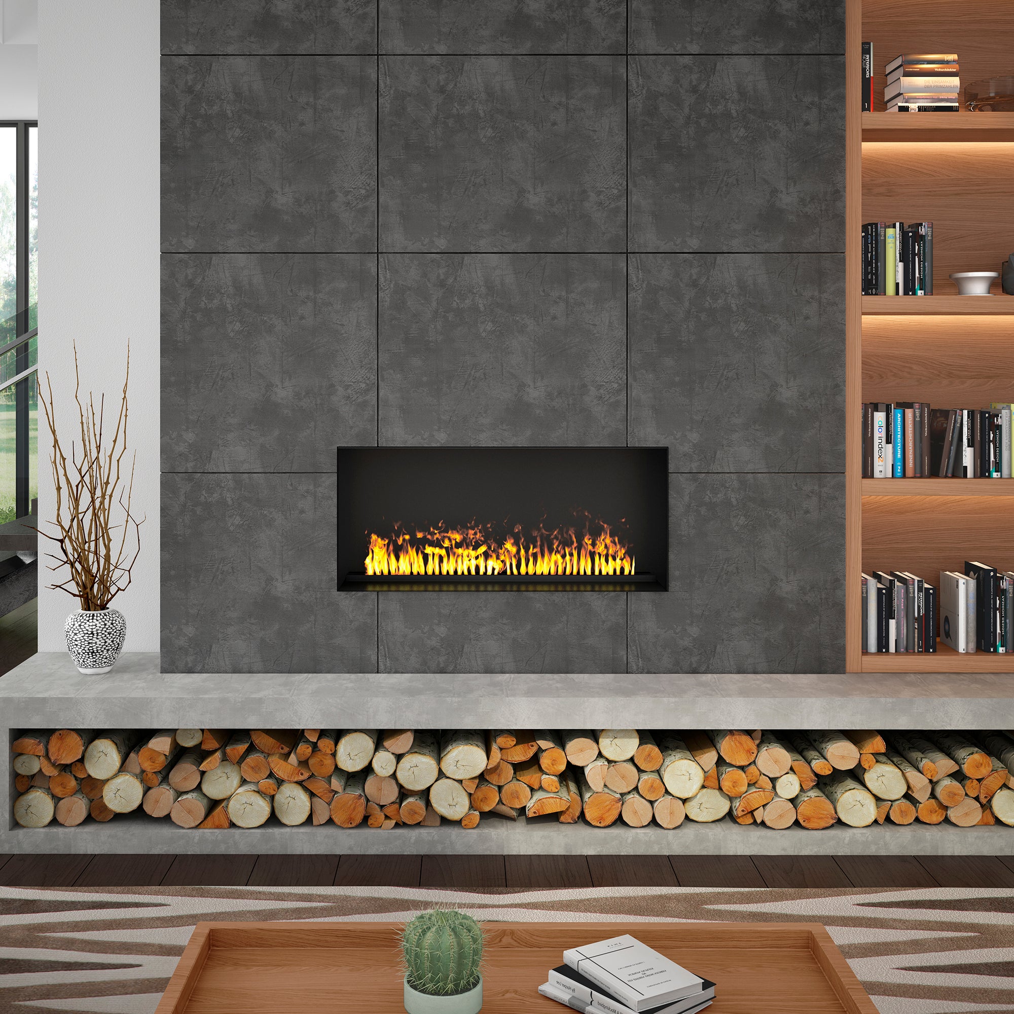 Dimplex - Professional Built-in 40" Box With Heat for CDFI1000-Pro
