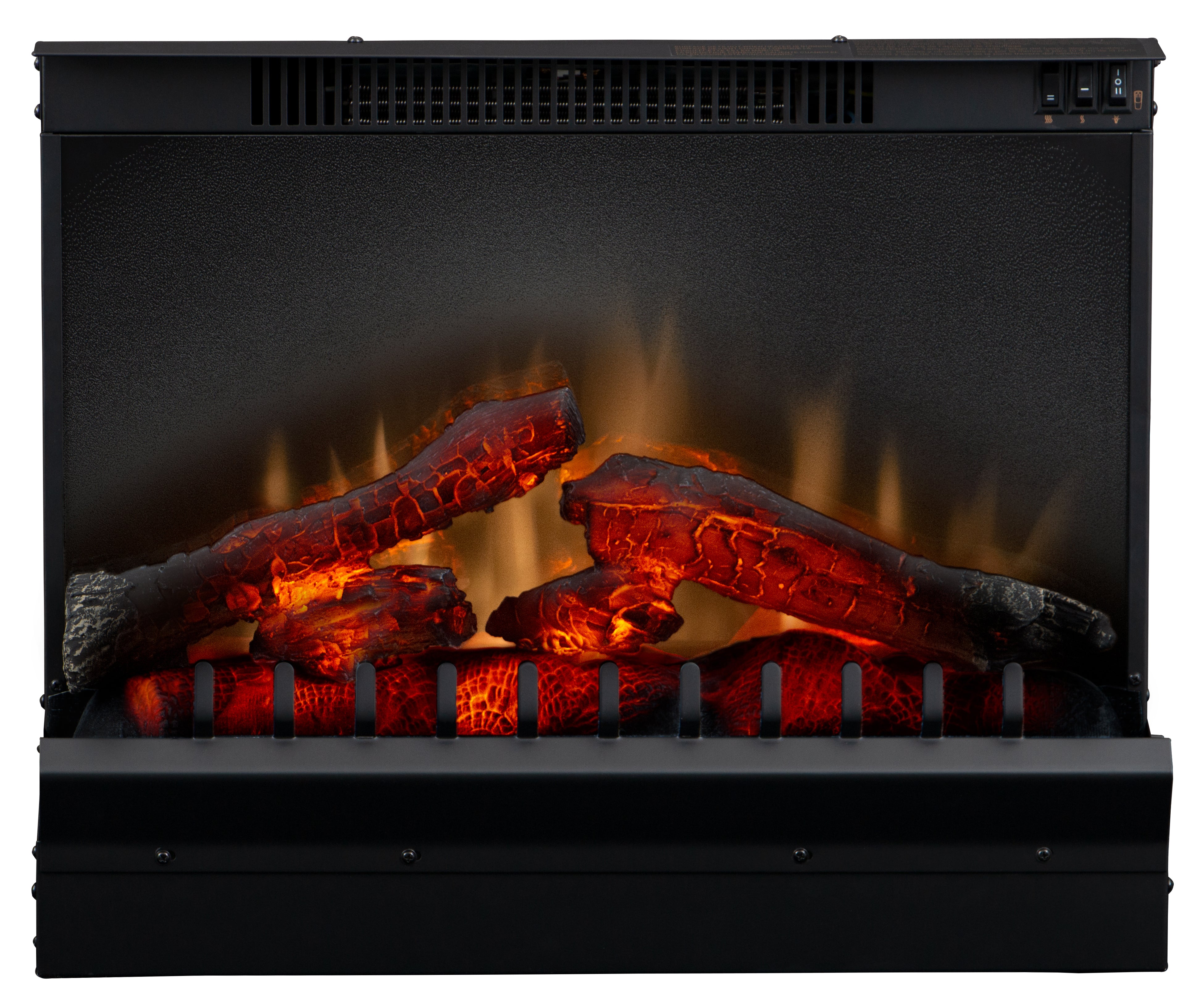 Dimplex - DFI 23" Deluxe Plug-In Electric Fireplace Insert - with LED Log Set