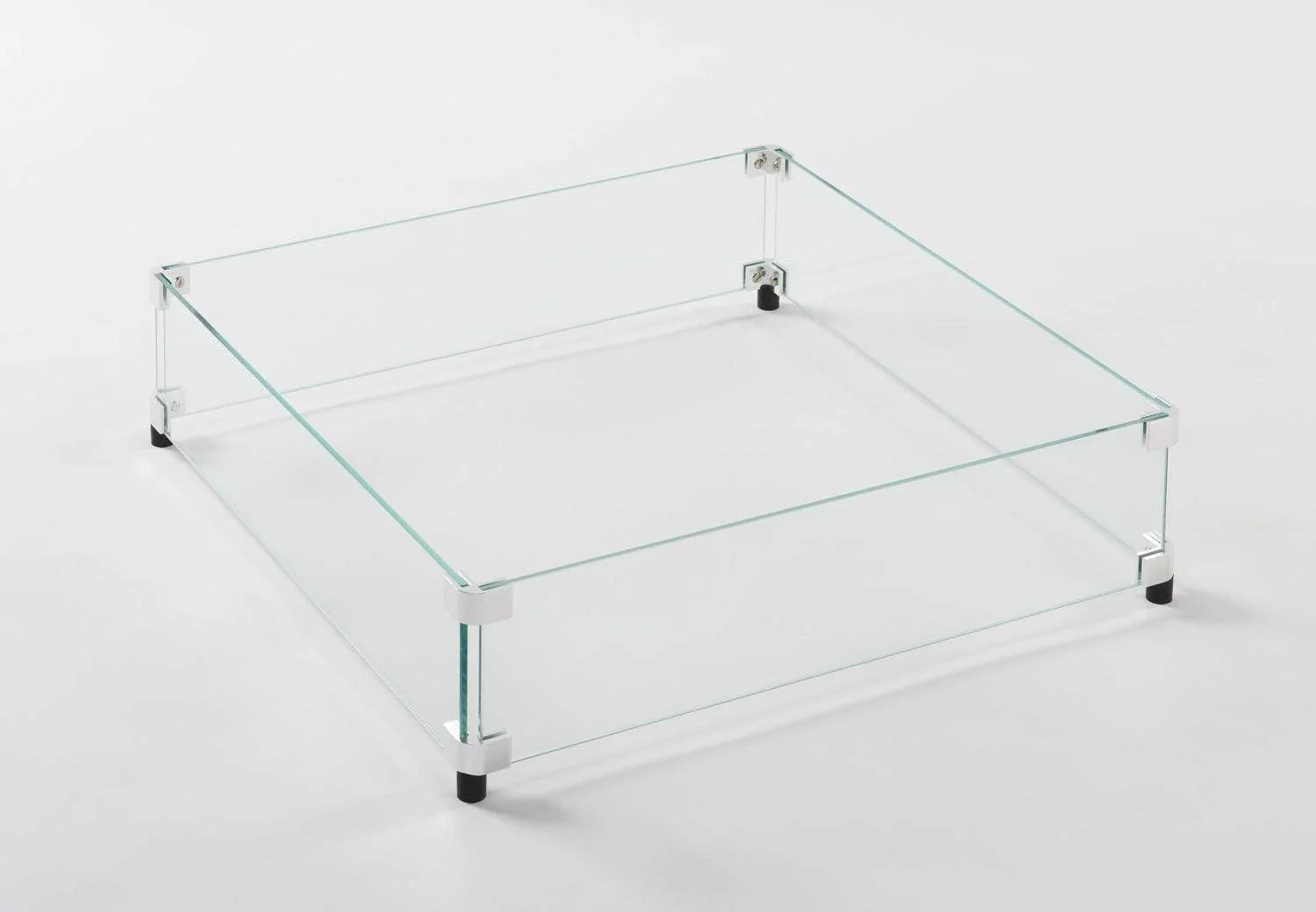 American Fyre Designs - Large Square Glass Wind Guard 28x28-Inches