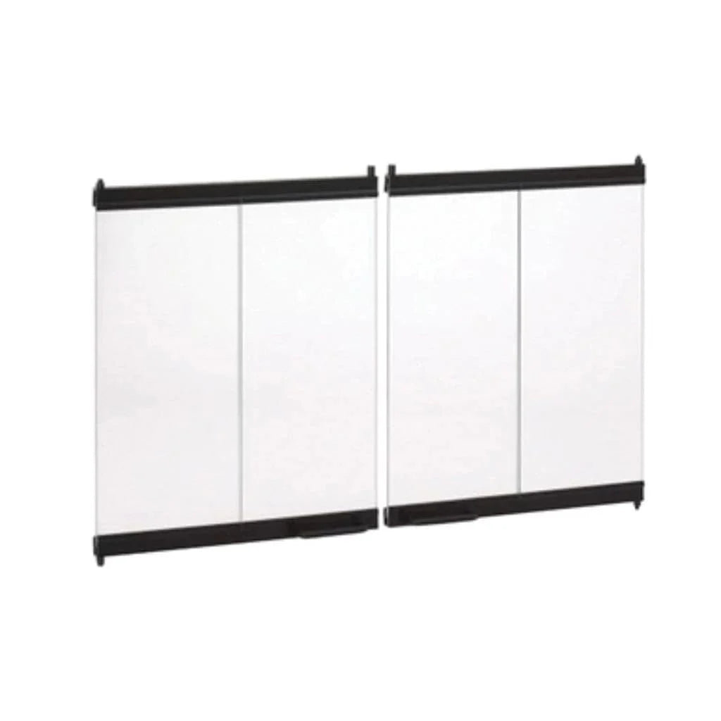 Astria - 48-Inch Masonry Ceramic Glass Bi-Fold Door Ebony