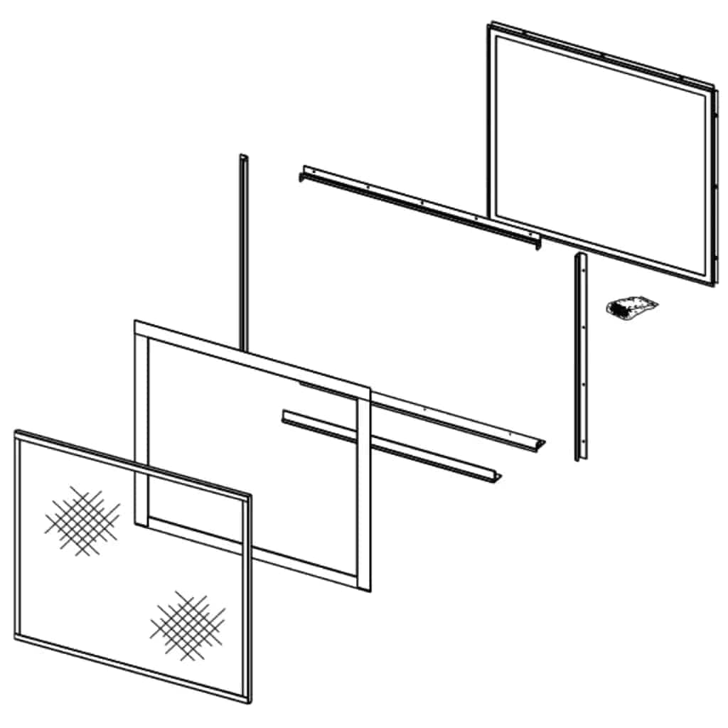 Astria - 40-inch Dark Tinted Tempered Glass Window Kit