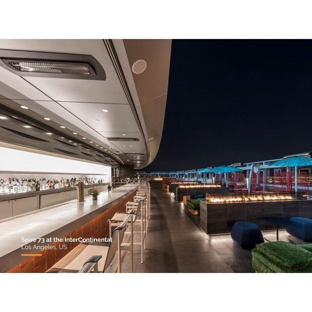 Bromic Heating - Tungsten - 4000 Watts Electric Double Element Heater - Black