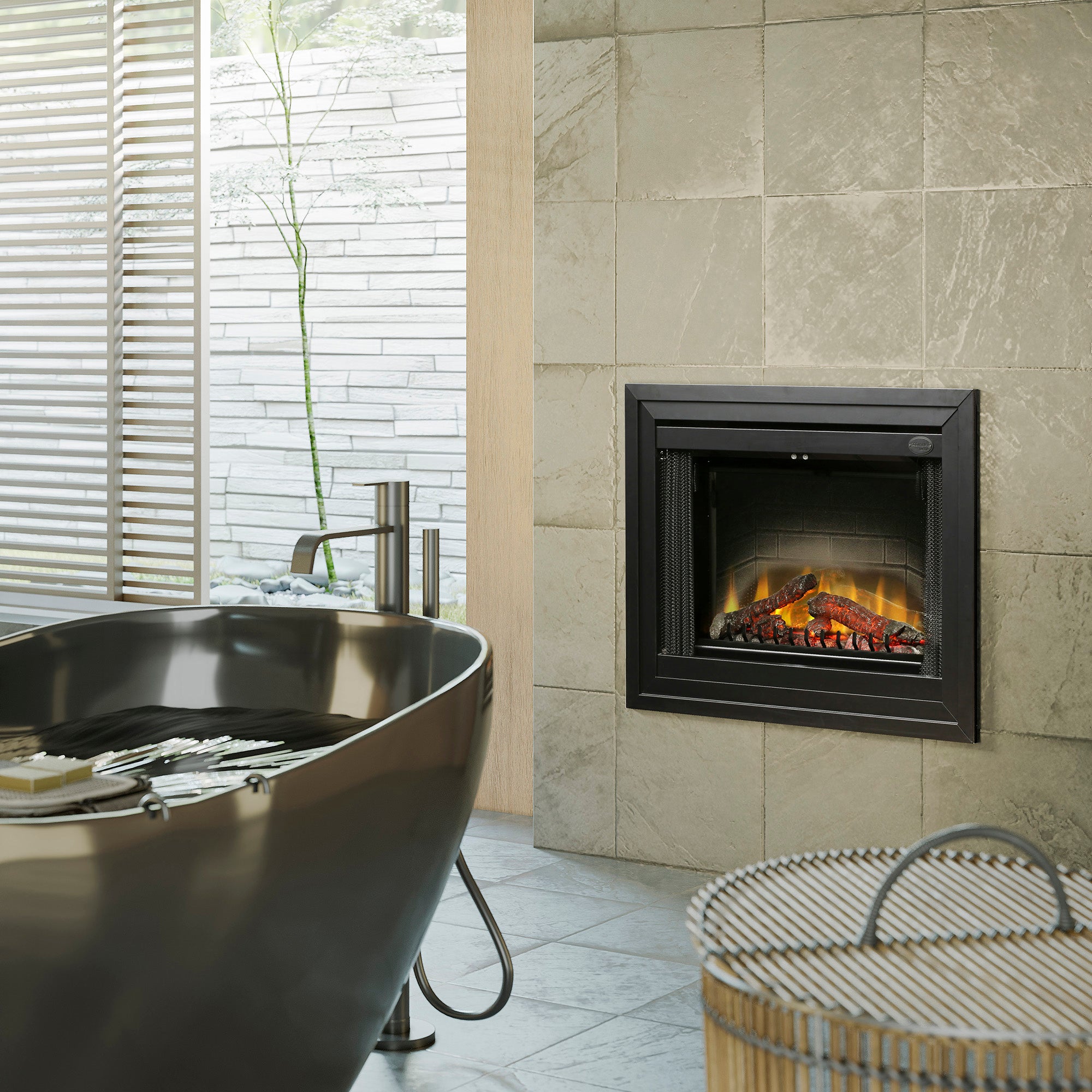 Dimplex - 33" BF Deluxe Built-in Electric Firebox