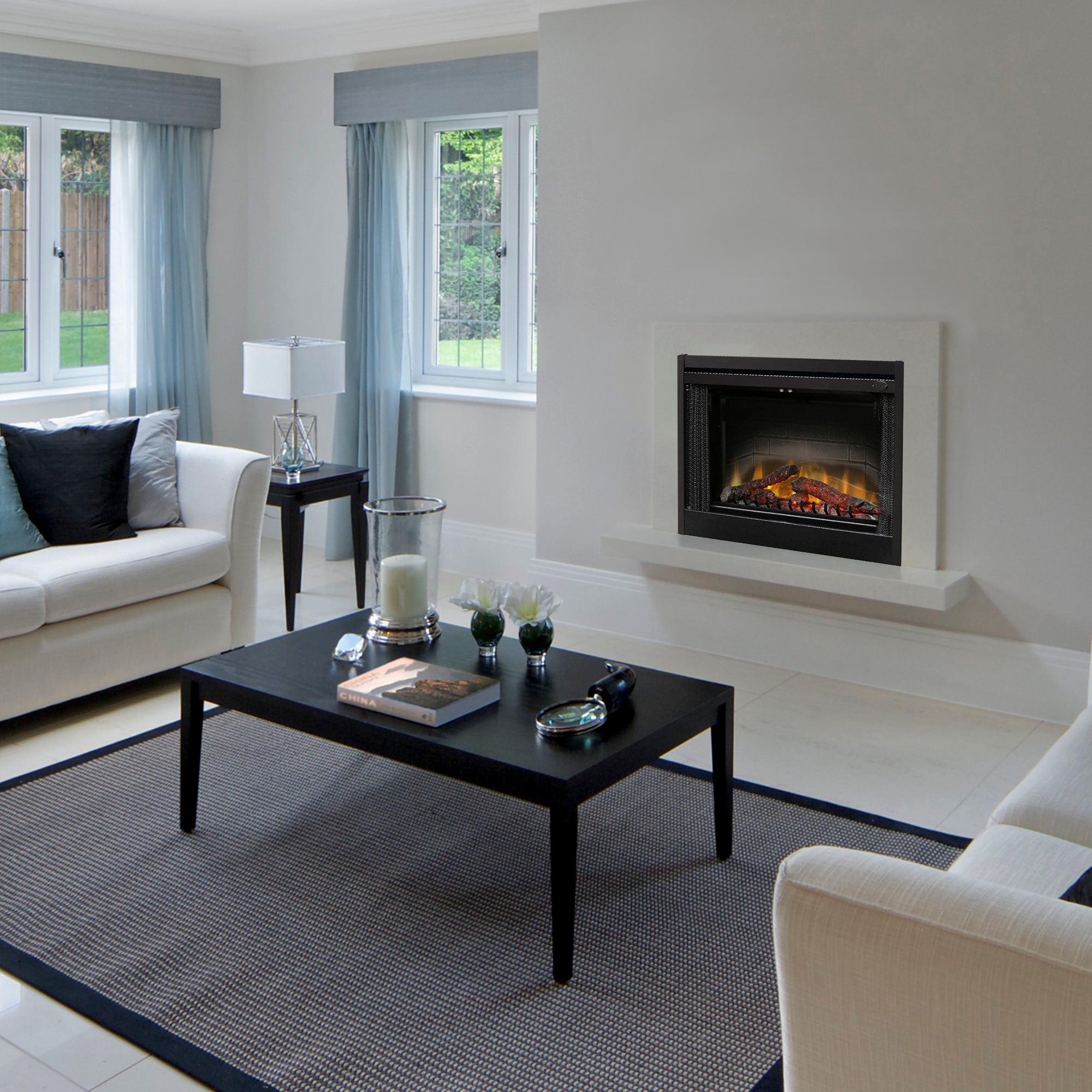Dimplex - 33" BF Deluxe Built-in Electric Firebox